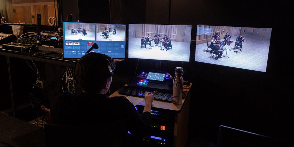 live streaming control room
